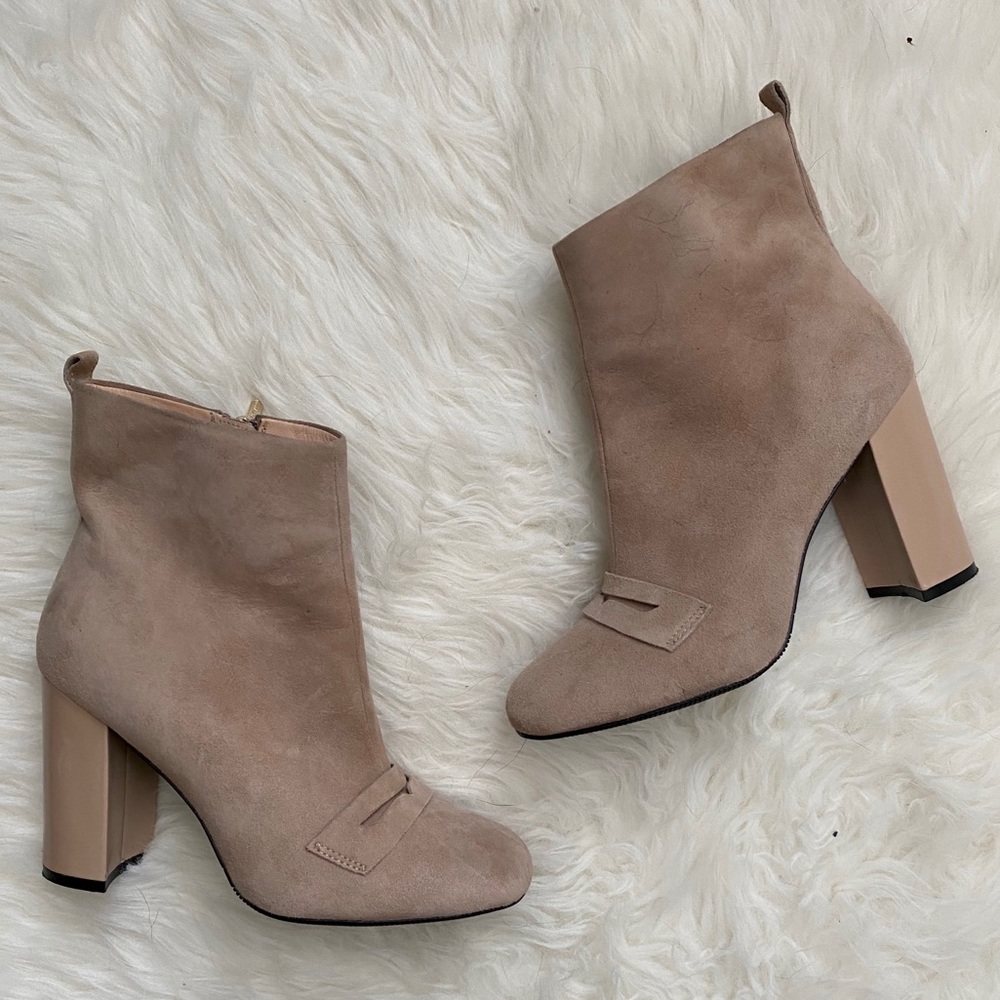 Carlo Pazolini Suede Taupe Ankle Boot Size 39(US9)